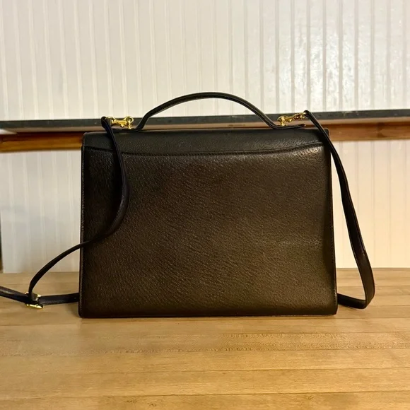 Valentino Garavani Black Leather Crossbody Shoulder Bag